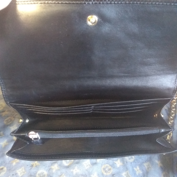 Yves Saint Laurent Black Wallet on a Chain - Picture 6 of 13